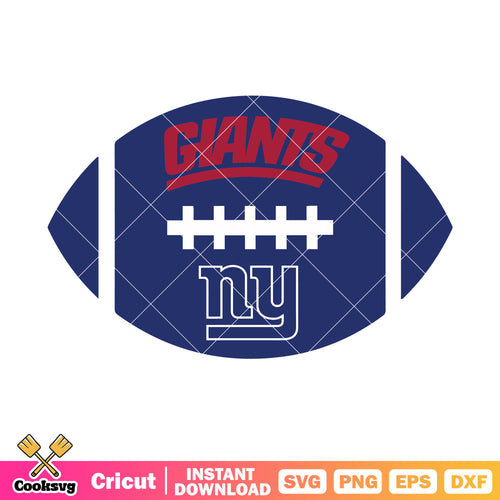 Blue giants new york ball svg, ny giants svg, nfl football svg
