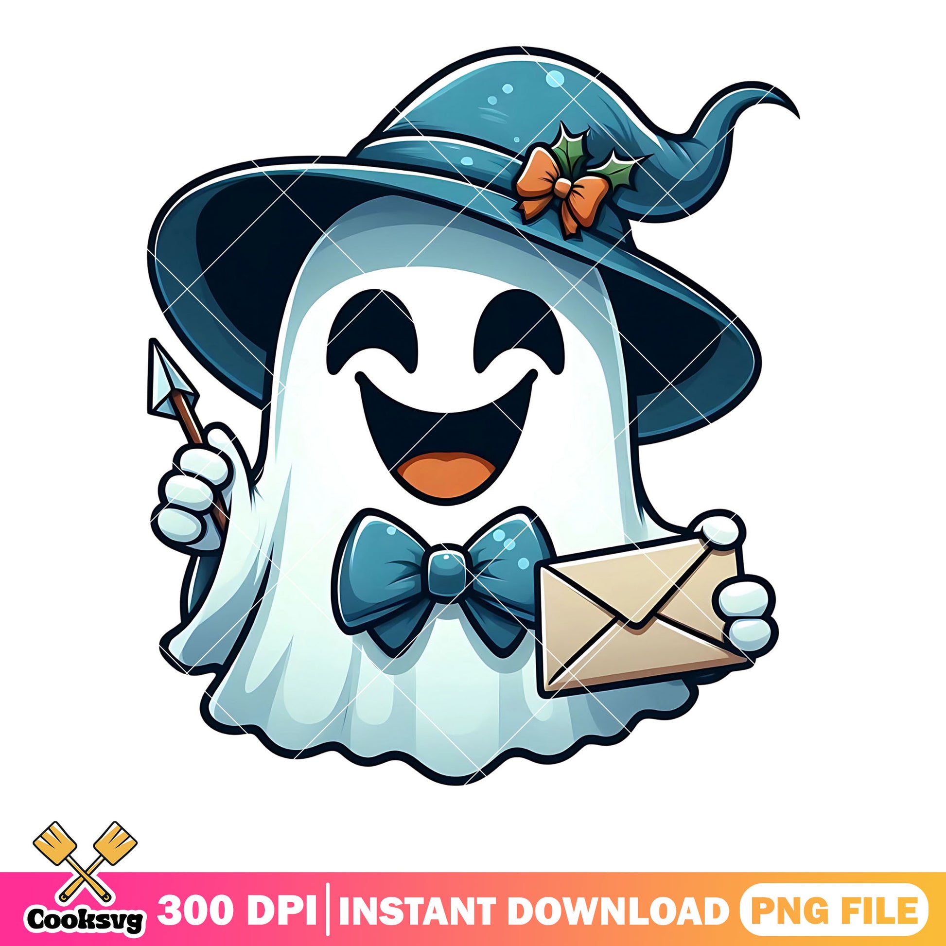 Blue witches hat png, ghost costume png, halloween scary png