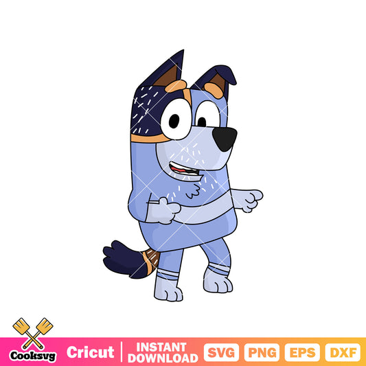 Bluey friends Uncle Stripe svg