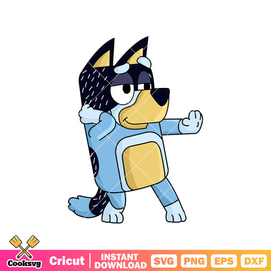 Bluey friends bandit dad svg