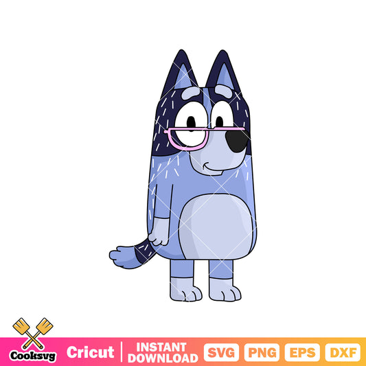 Bluey friends nana dog svg