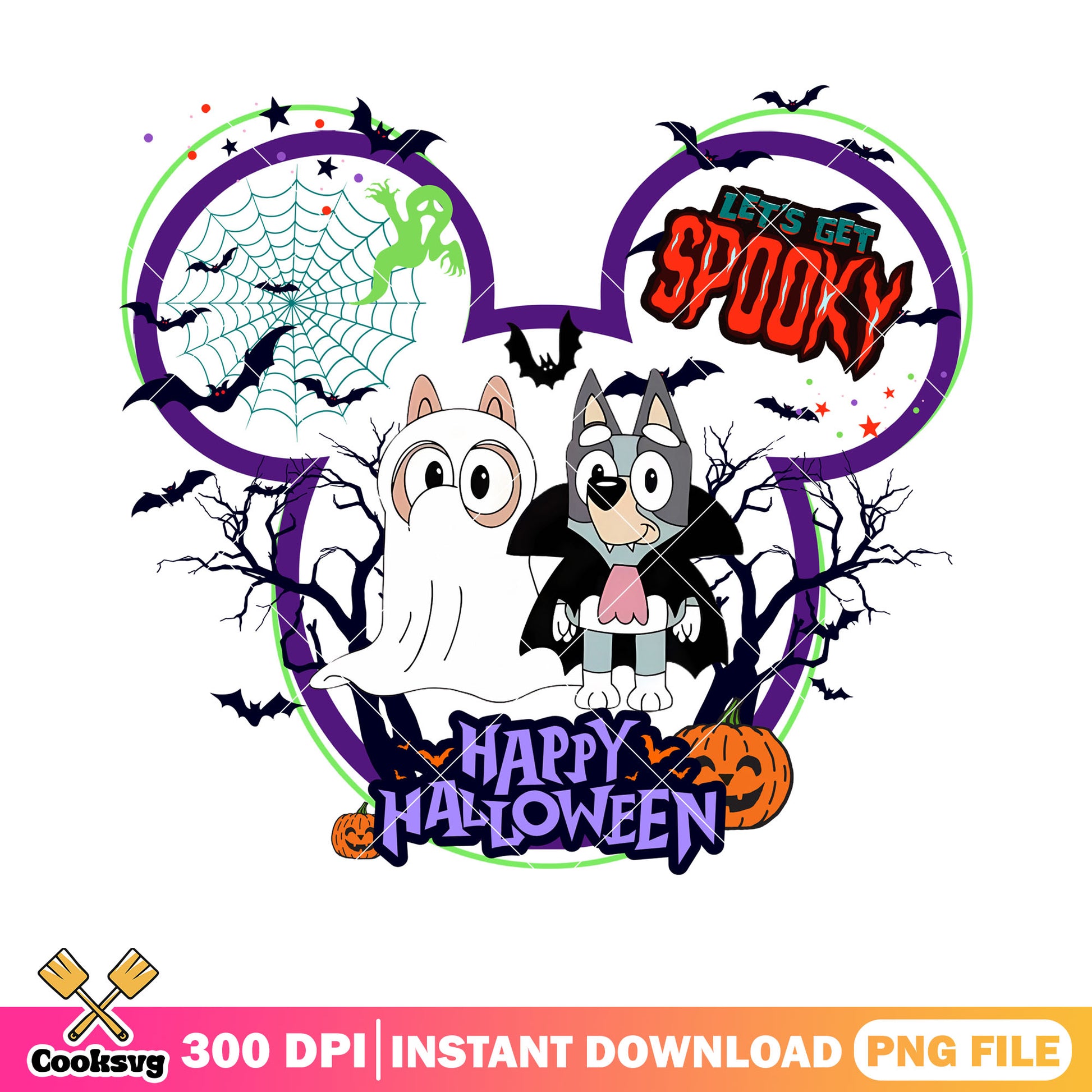 Bluey movie png, vampire costume png, halloween costume png