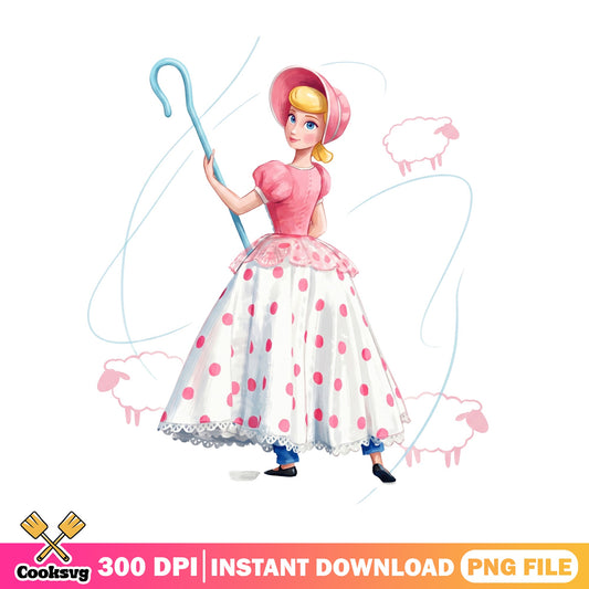 Bo Peep Toy Story PNG, Disney Pixar PNG, Toy Story Characters PNG