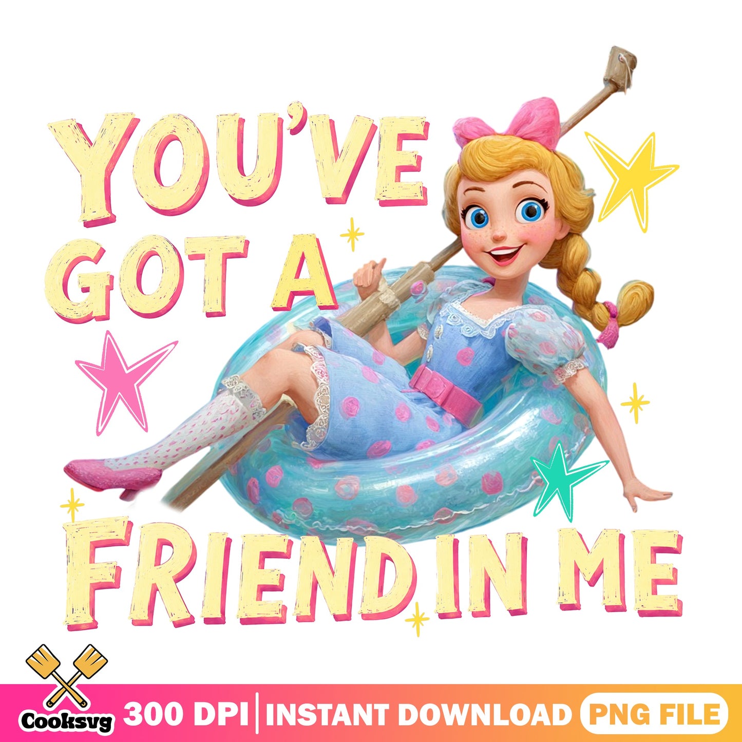 Bo Peep Toy Story PNG, You've Got A Friend In Me PNG, Disney PNG