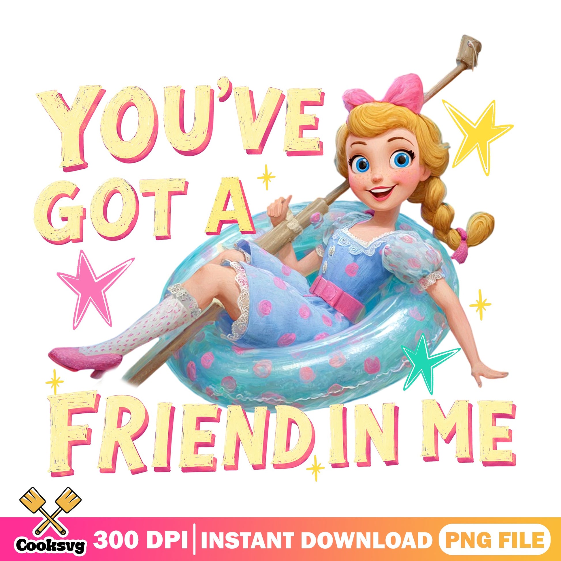 Bo Peep Toy Story PNG, You've Got A Friend In Me PNG, Disney PNG
