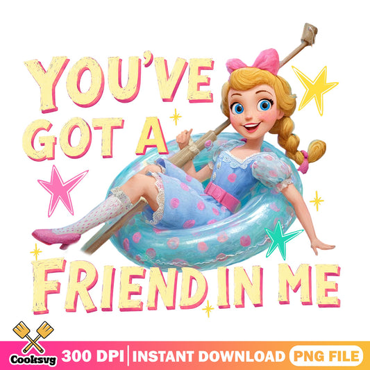Bo Peep Toy Story PNG, You've Got A Friend In Me PNG, Disney PNG