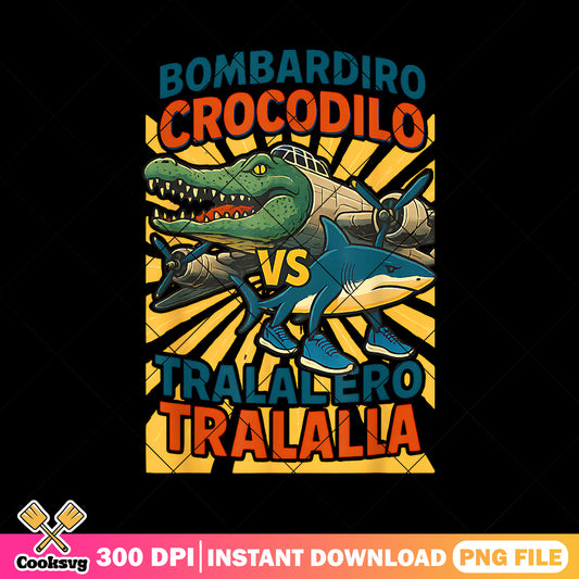 Bombardiro Crocodilo Tralalero Tralala png, tralalero tralala png, italian brainrot png