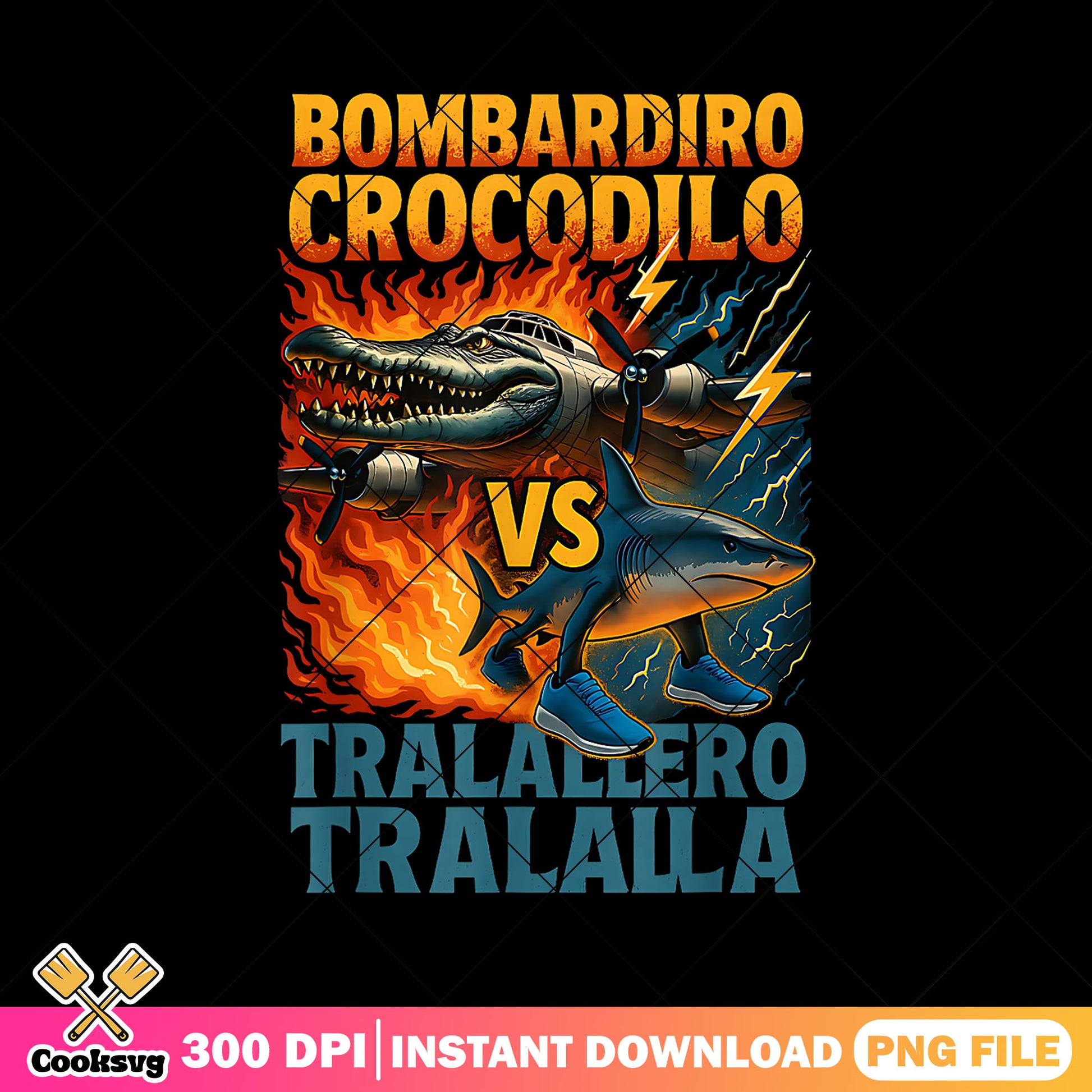 Bombardiro Crocodilo VS Tralalero Tralala png, tralalero tralala png ...