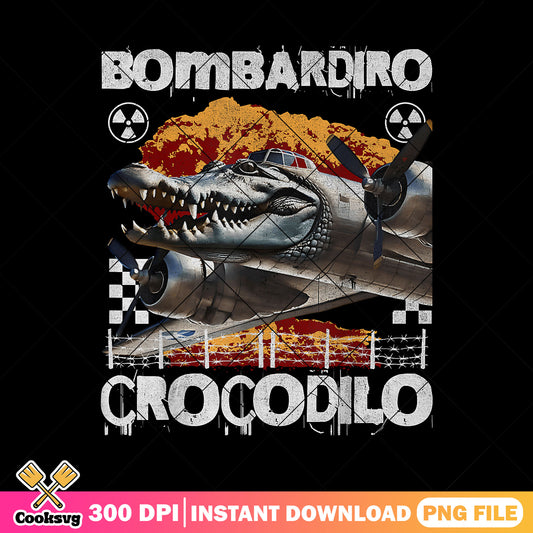 Bombardiro crocodilo airforce png, meme italy​ png, tiktok meme png