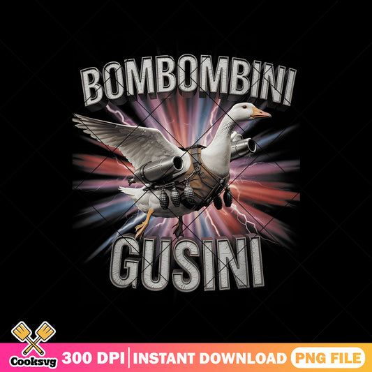 Bombombina gusini goose italian png, trendy meme png, funny italian png