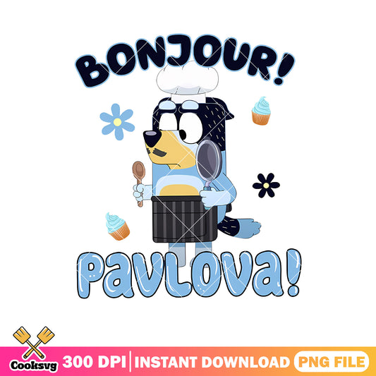 Bonjour bluey father pavlova png, bluey family png, cartoon png
