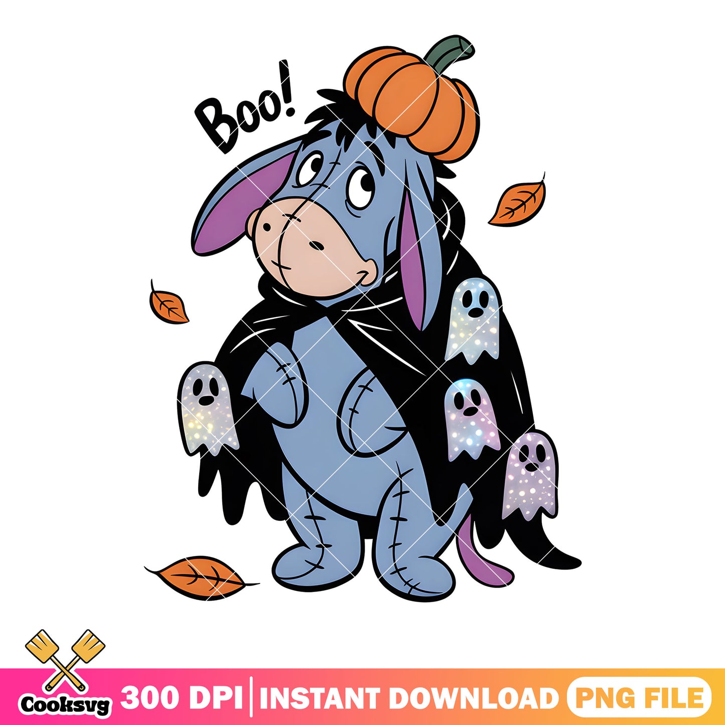 Boo eeyore costume png, winnie the pooh eeyore png, happy halloween png