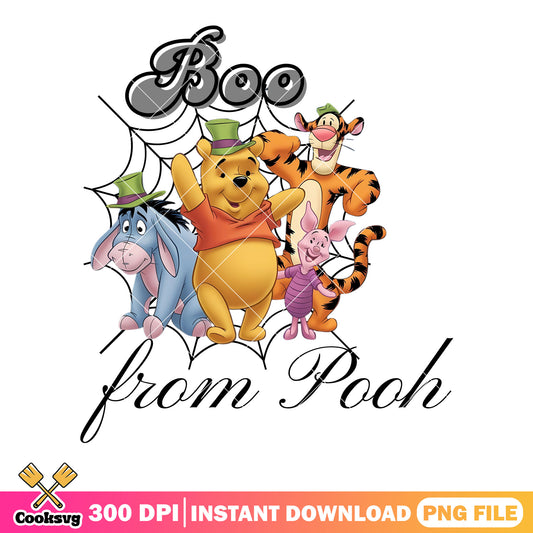 Boo pooh the winnie png, disney movie png, winnie the pooh characters​ png