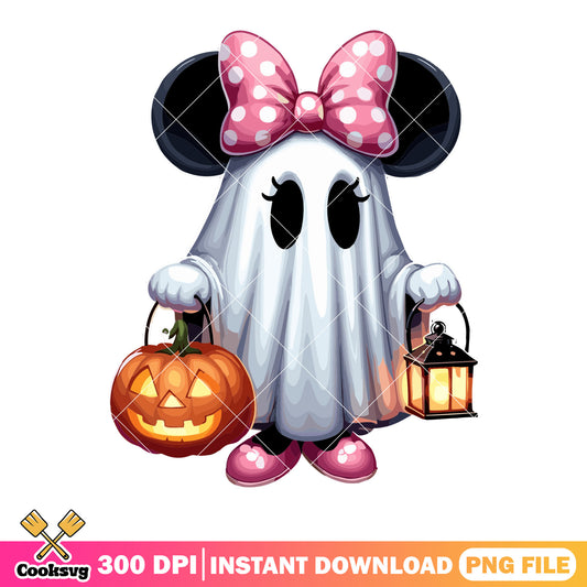 Boo scary minnie mouse png, jack o lantern png, halloween scary png