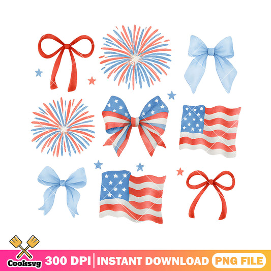 Bow tie america flag png file, america flag png, america bow tie​ png