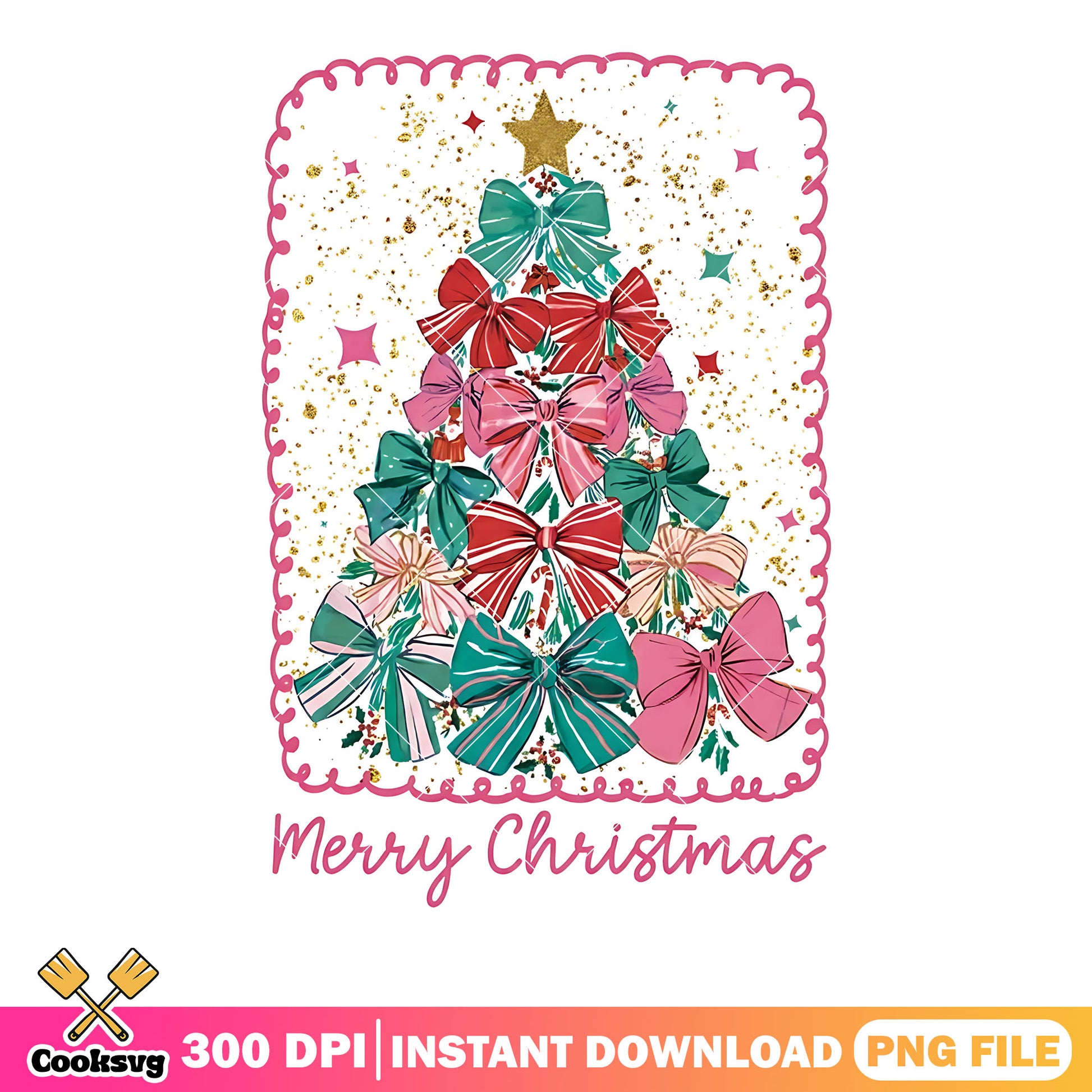 Bow tie christmas tree png, merry christmas png, christmas star png