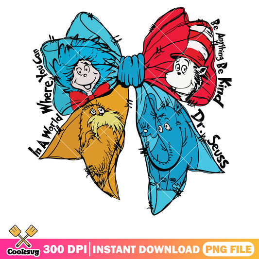 Bow tie dr seuss be anything be kind png, dr seuss bow tie png