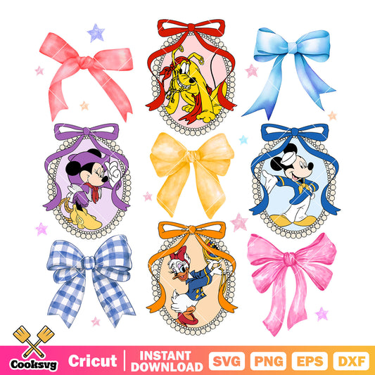 Bow tie mirror mickey friends png, disney mirror png, bow tie png