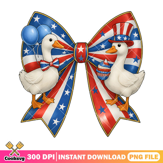 Bow tie silly goose america png, goose america png, america bow tie​ png