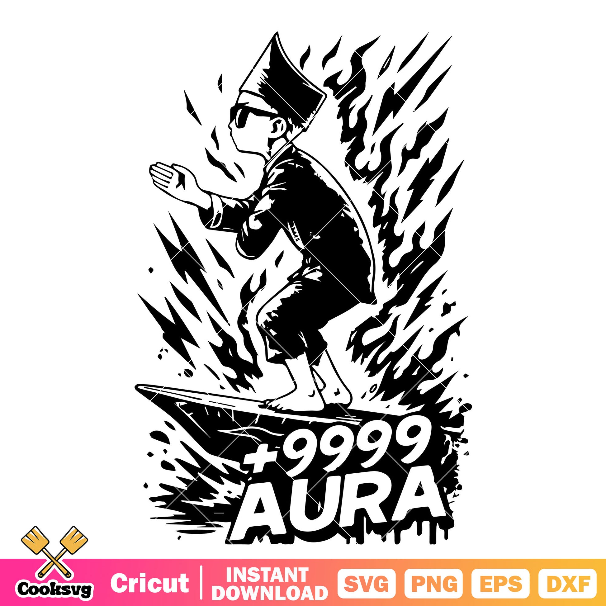 Boys plus 9999 aura svg, aura farming​ svg, aura farming kid svg