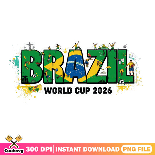 Brazil World Cup 2026 PNG, Brazil Soccer PNG, Football PNG