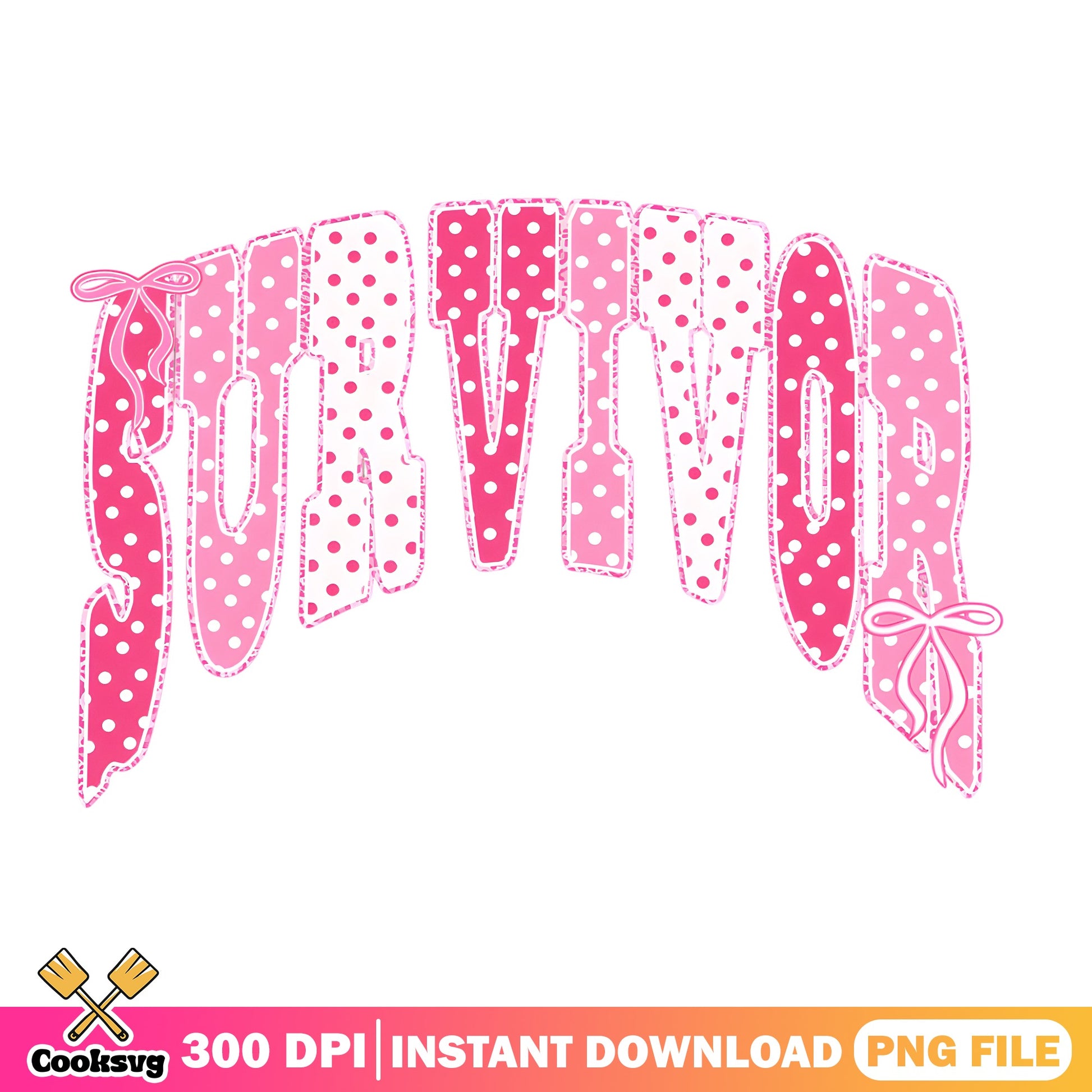 Breast Cancer Survivor PNG, Pink Ribbon Awareness PNG, Coquette Bow PNG