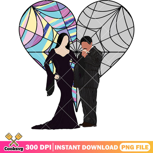 Bride and groom valentine png, couple valentine png, valentine day png