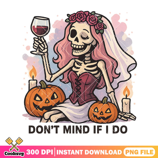 Bride celebrates with pumpkins png, horror bride png, halloween fun png