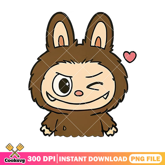 Brown labubu winks png, labubu near me​​ png, labubu vrc avatar​​​ png