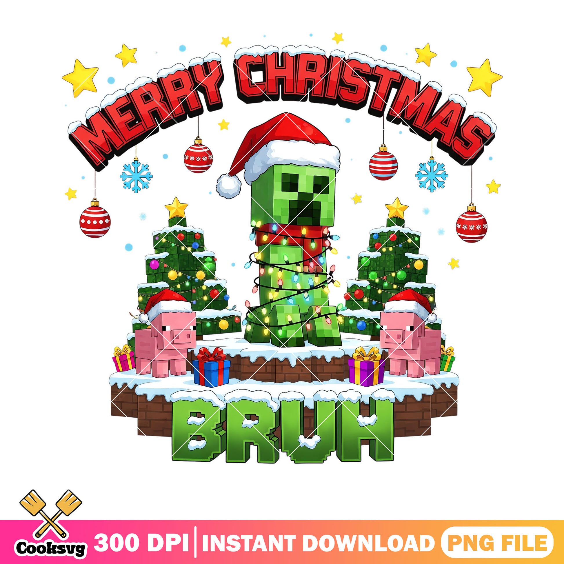 Bruh merry christmas png, mojang​ png, merry christmas png