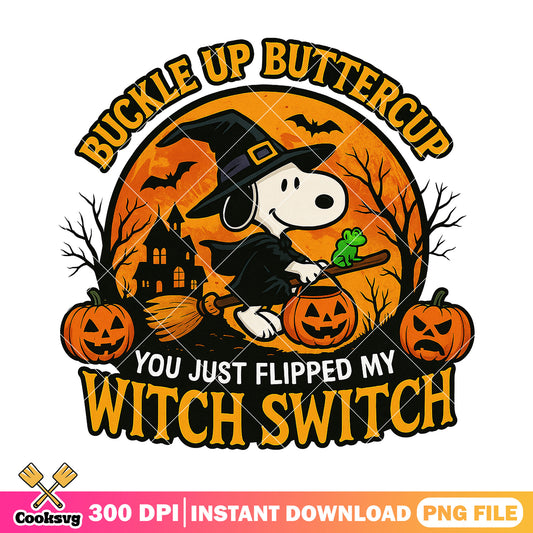 Buckle up snoopy boo png, spirit halloween png, snoopy halloween png