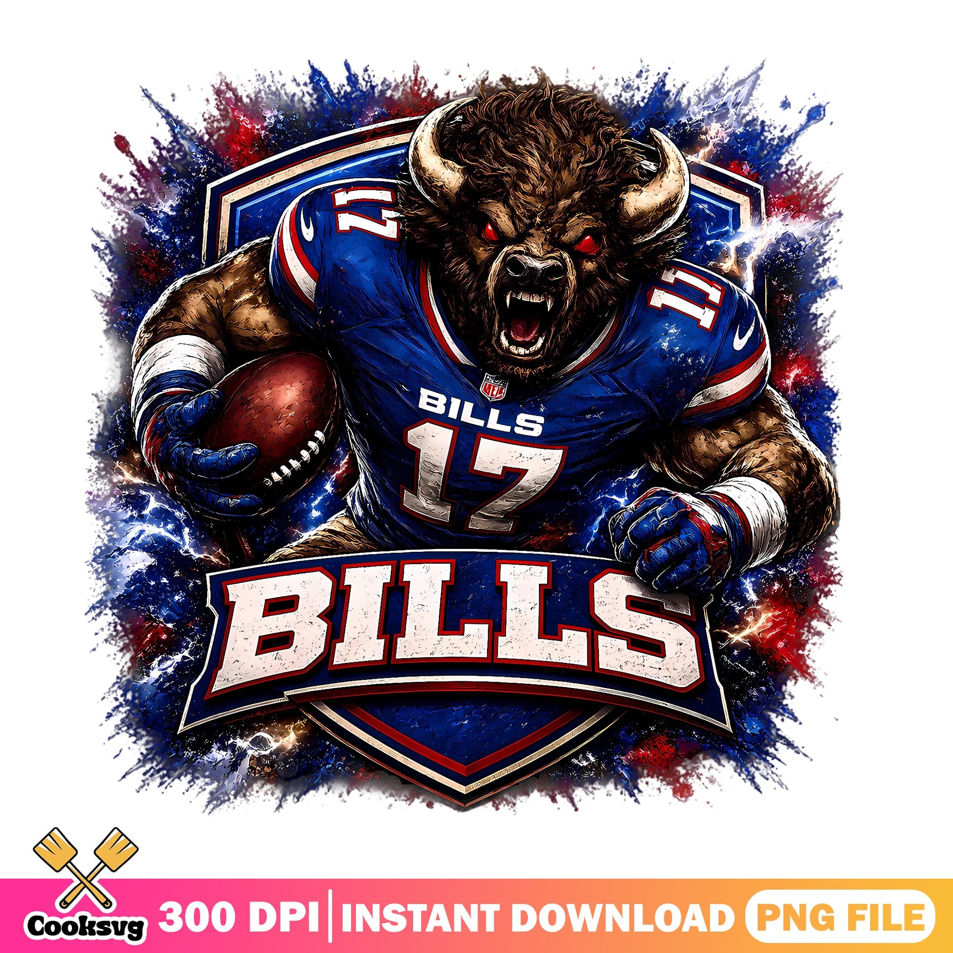 Buffalo Bills Mascot Football PNG, Bills NFL PNG, Football PNG