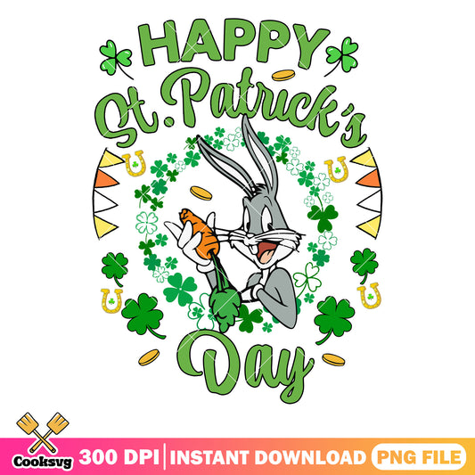 Bugs bunny patrick day 17 march png, bugs bunny png, patrick day png