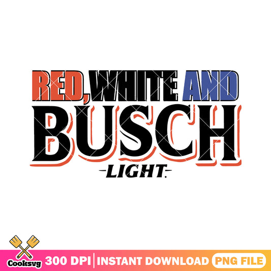 Busch light america red white png, busch light apple png