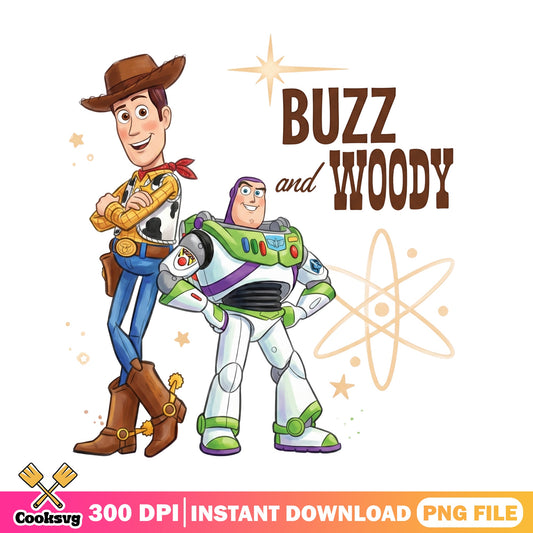 Buzz And Woody Toy Story PNG, Disney Pixar PNG, Toy Story PNG