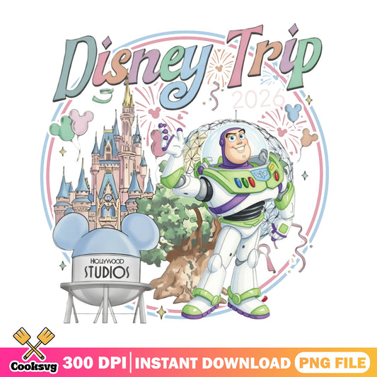 Buzz Lightyear Disney Trip 2026 PNG, Toy Story PNG, Disney PNG