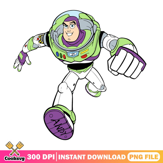 Buzz Lightyear Flying Pose PNG, Toy Story PNG, Disney PNG