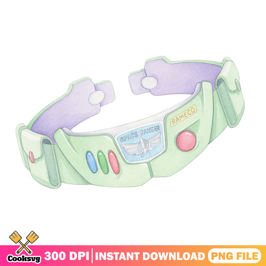 Buzz Lightyear Space Ranger Belt PNG, Toy Story PNG, Disney PNG