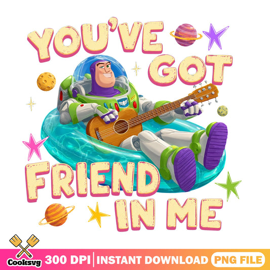 Buzz Lightyear You Got Friend In Me PNG, Toy Story PNG, Disney PNG