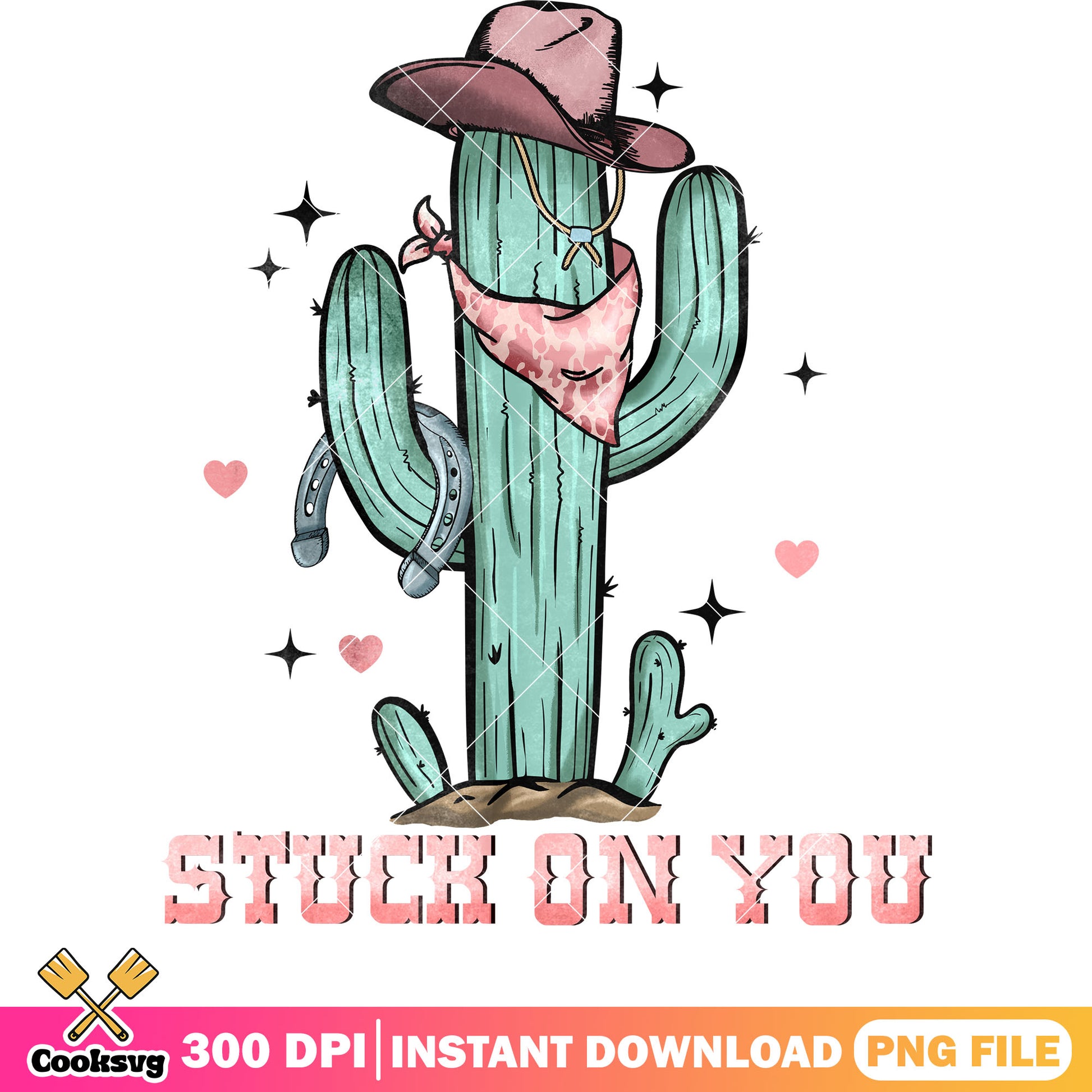 Cactus stuck on you valentine png, cactus valentine png, valentine day png