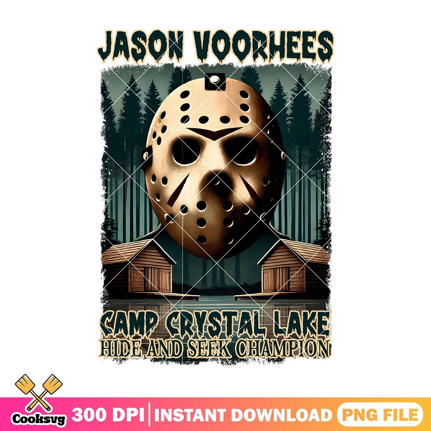 Camp crystal lake png, movie jason png, spirit halloween png
