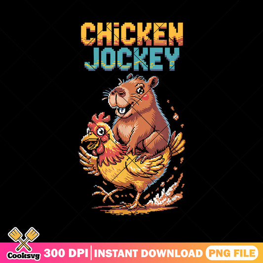 Capybara chicken jokey png, minecraft chicken jokey png, minecraft trending​ png