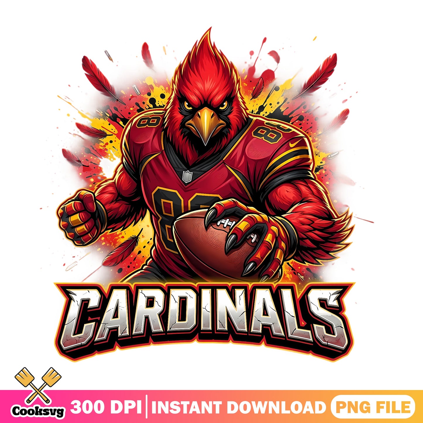Cardinals Football Mascot PNG, Football Team PNG, Sport PNG