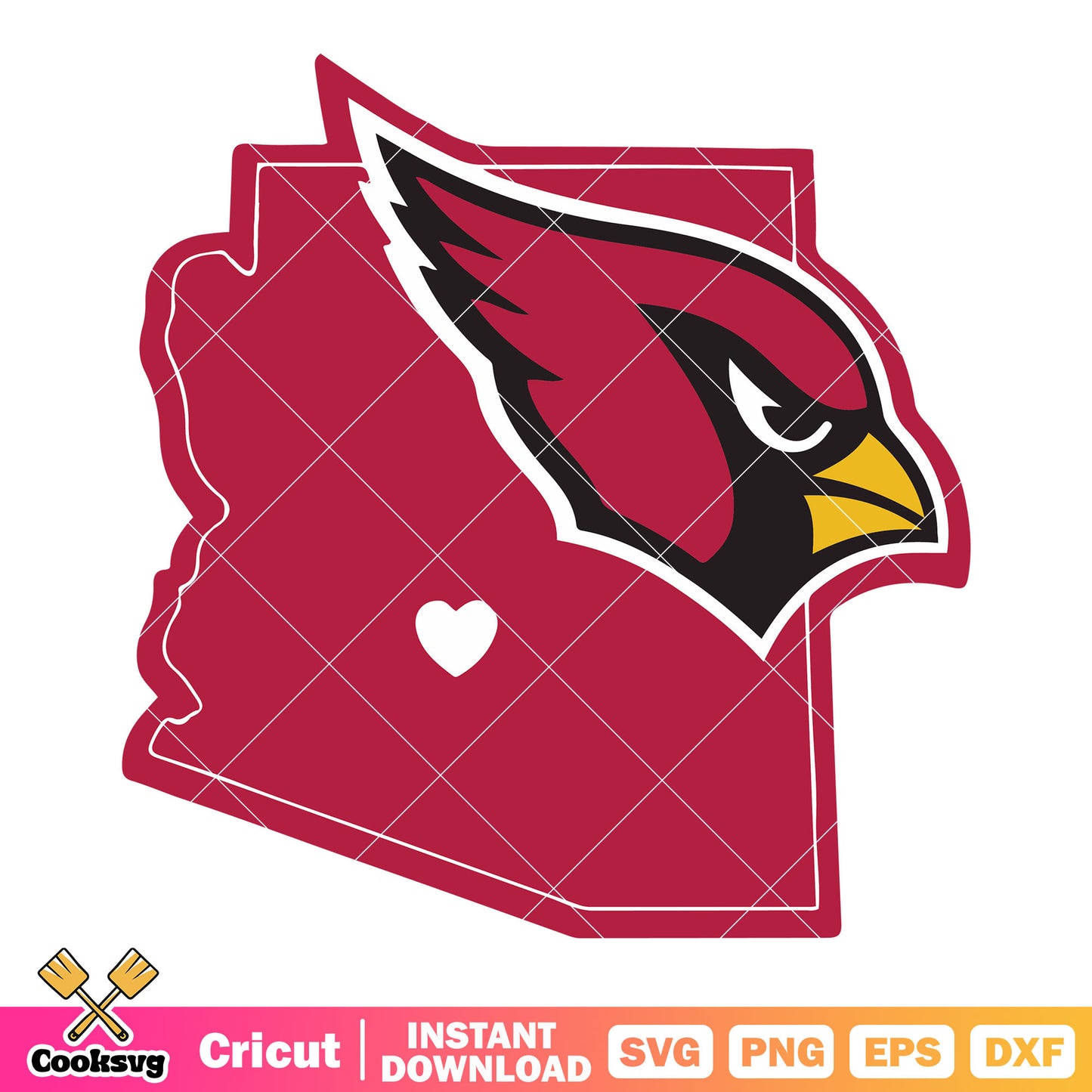 Cardinals from arizona svg, nfl svg, national football leauge svg