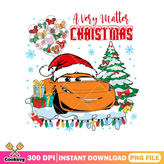 Car disney a very matter christmas png