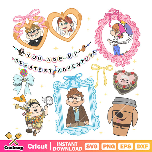 Carl Ellie you are my greatest adventure png, carl and ellie​​ png