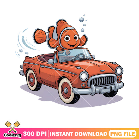 Carr toy marlin love png, finding nemo png, clownfish marlin png