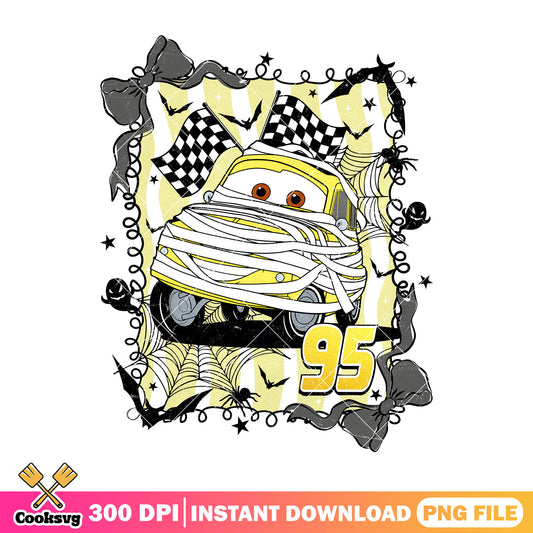 Cars lightning mcqueen halloween png, scary cars png, halloween movies png
