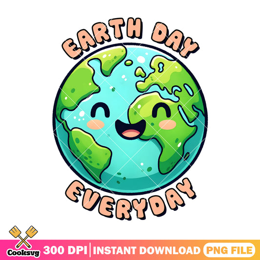 Cartoon earth earth day everyday design png