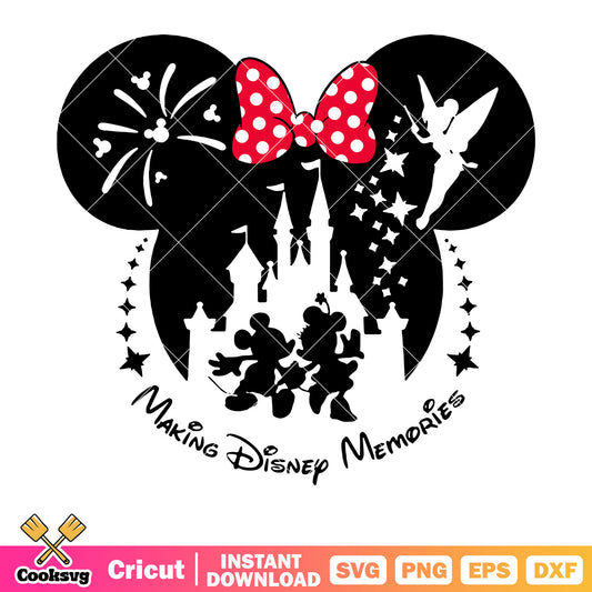 Castle mickey making disney memories svg, making disney memories svg